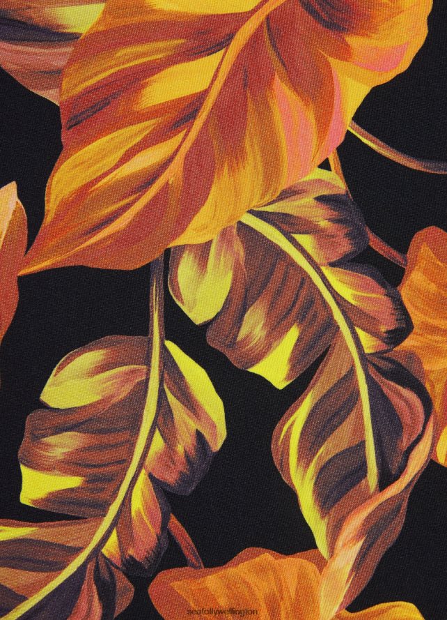 Seafolly Women Palmas Soft Tri Top Swimwear Black LT08Z8622