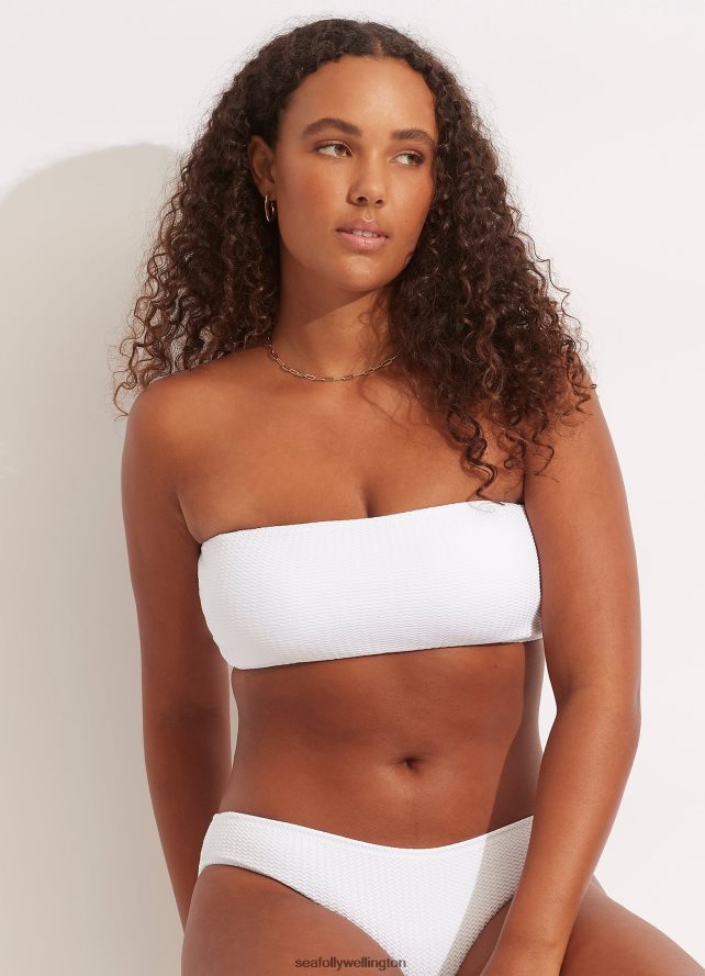 Seafolly Women Sea Dive Tube Top Swimwear White LT08Z8262