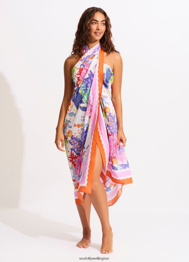 Seafolly Women Under The Sea Sarong Swimwear Fashion LT08Z8716