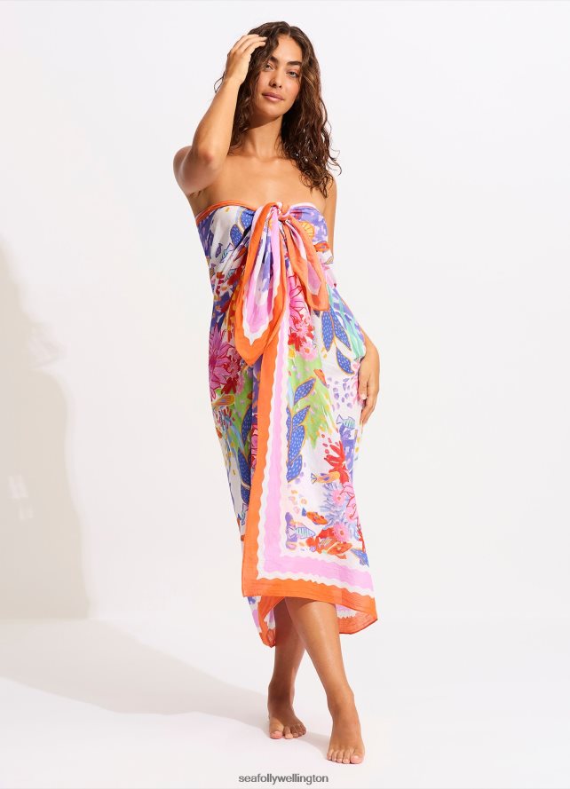 Seafolly Women Under The Sea Sarong Swimwear Fashion LT08Z8716